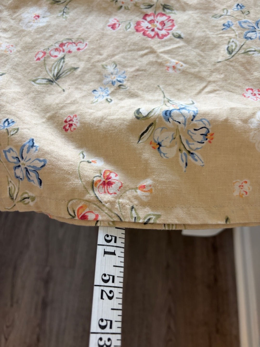 White Stag Romantic Cottage Yellow Cream 55% Linen Floral Maxi Dress Size 4/6 - Picture 10 of 13